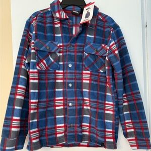 Quiksilver Blue and Red Plaid Jacket Casual Wear